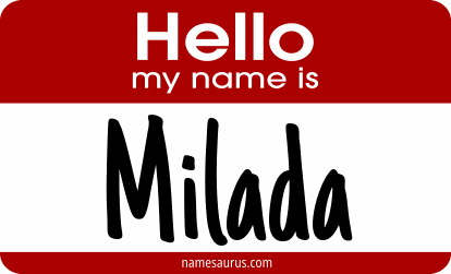 Hello my name is Milada png download