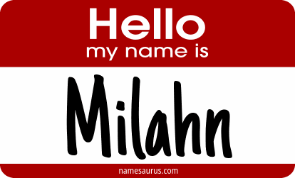 Hello my name is Milahn png download