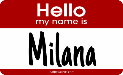 Hello my name is Milana png download