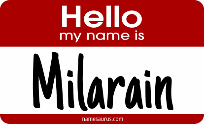 Hello my name is Milarain png download