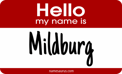 Hello my name is Mildburg png download