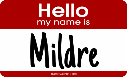 Hello my name is Mildre png download
