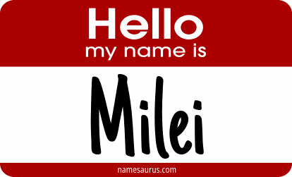Hello my name is Milei png download