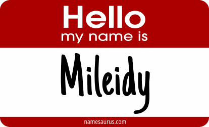 Hello my name is Mileidy png download