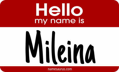 Hello my name is Mileina png download