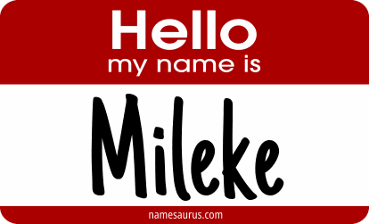 Hello my name is Mileke png download