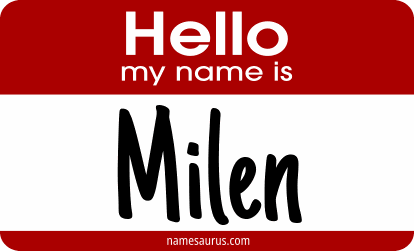 Hello my name is Milen png download