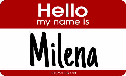 Hello my name is Milena png download