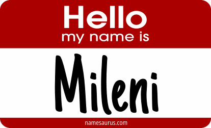 Hello my name is Mileni png download