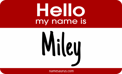 Hello my name is Miley png download