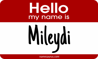 Hello my name is Mileydi png download