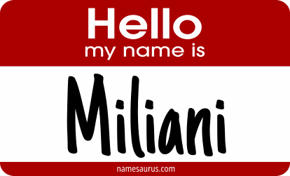 Hello my name is Miliani png download