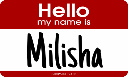 Hello my name is Milisha png download