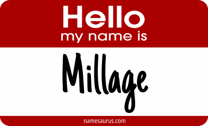 Hello my name is Millage png download