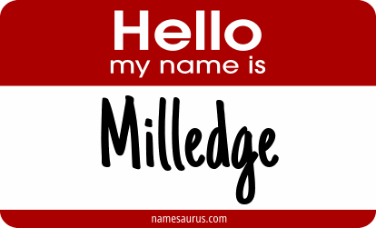 Hello my name is Milledge png download