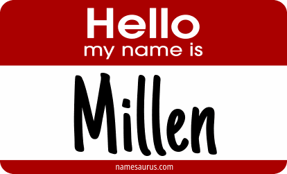 Hello my name is Millen png download