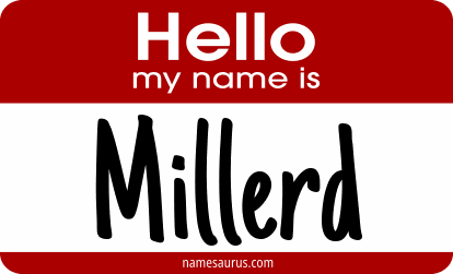 Hello my name is Millerd png download