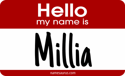 Hello my name is Millia png download