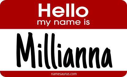Hello my name is Millianna png download