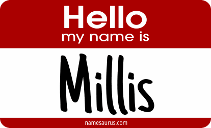 Hello my name is Millis png download