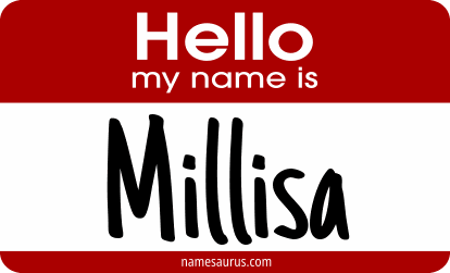 Hello my name is Millisa png download