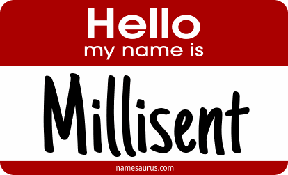 Hello my name is Millisent png download