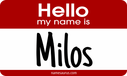 Hello my name is Milos png download