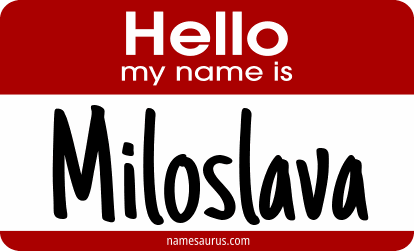 Hello my name is Miloslava png download