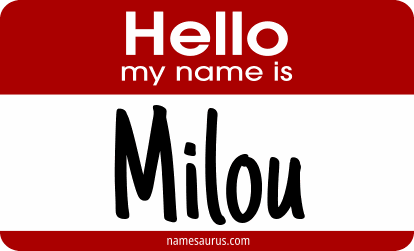 Hello my name is Milou png download