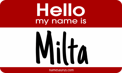 Hello my name is Milta png download