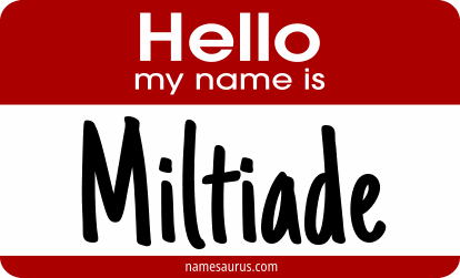 Hello my name is Miltiade png download