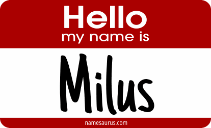 Hello my name is Milus png download