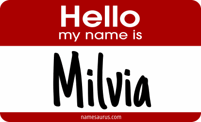 Hello my name is Milvia png download