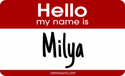 Hello my name is Milya png download