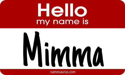 Hello my name is Mimma png download