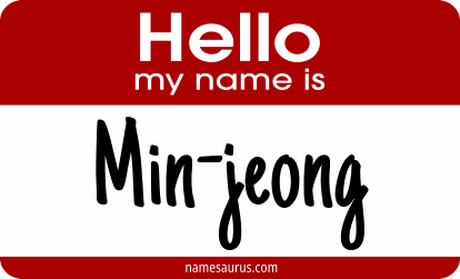 Hello my name is Min-jeong png download