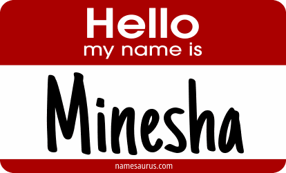 Hello my name is Minesha png download