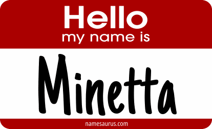 Hello my name is Minetta png download