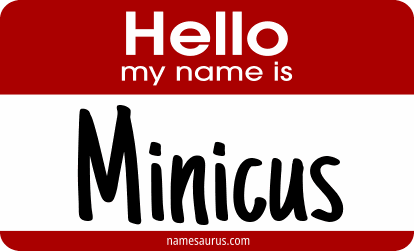 Hello my name is Minicus png download