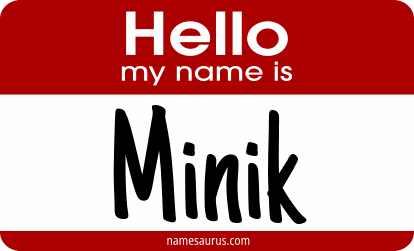 Hello my name is Minik png download
