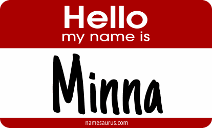 Hello my name is Minna png download