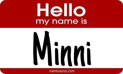 Hello my name is Minni png download