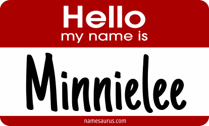 Hello my name is Minnielee png download