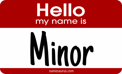 Hello my name is Minor png download