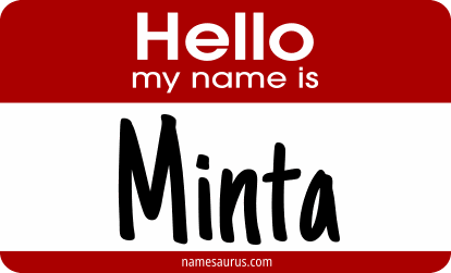 Hello my name is Minta png download