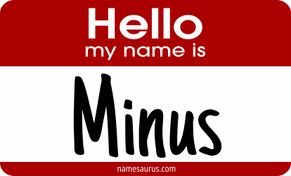 Hello my name is Minus png download