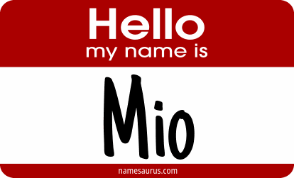 Hello my name is Mio png download