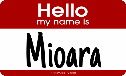 Hello my name is Mioara png download