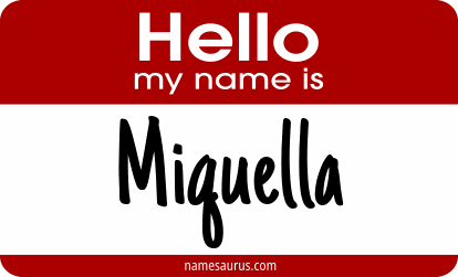 Hello my name is Miquella png download