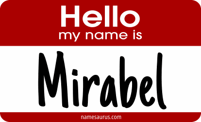 Hello my name is Mirabel png download